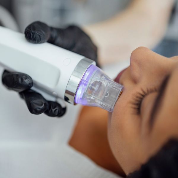 Radiofrequenz Microneedling im Gesicht – Hautstraffung mit moderner Technologie.